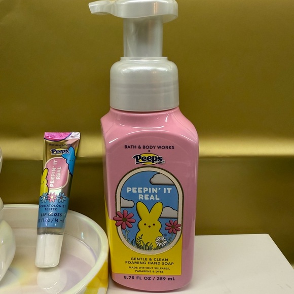 B&BW x PEEPS Marshmallow Bunny Body Care Tray and accessories bundle - Picture 3 of 9